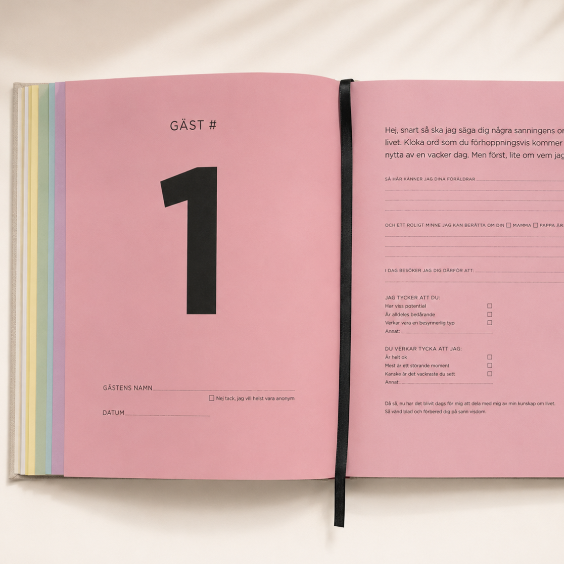 The Baby Guest Book - för barn som klarar av att höra sanningen