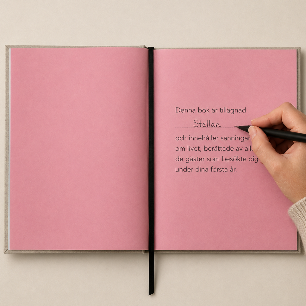 The Baby Guest Book - för barn som klarar av att höra sanningen
